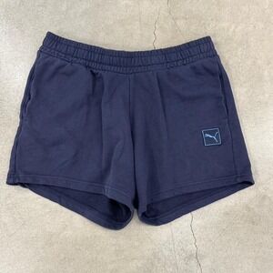 Puma Fleece Lounge navy blue Sweat Shorts